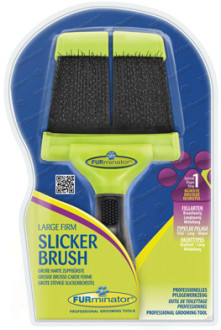 FURminator пуходерка жесткая большая двухсторонняя Large Firm Slicker зубцы 15 мм