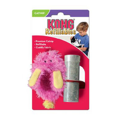 Kong игрушка для кошек Тапочек текстиль с тубом кошачьей мяты арт NS41E