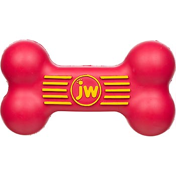 JW iSqueak Bone косточка с пищалкой для собак каучук, фото №2 JW iSqueak Bone косточка с пищалкой для собак каучук, фото №2