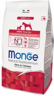 Monge Dog Mini Starter корм для щенков мелких пород 1,5 кг