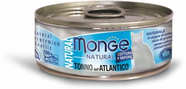 Monge Cat Natural консервы для кошек атлантический тунец 80г