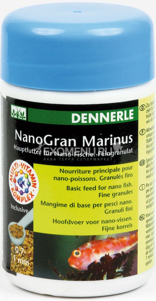 Основной корм для морских нано-рыб Dennerle Nano Marinus Nano Gran, 100 мл