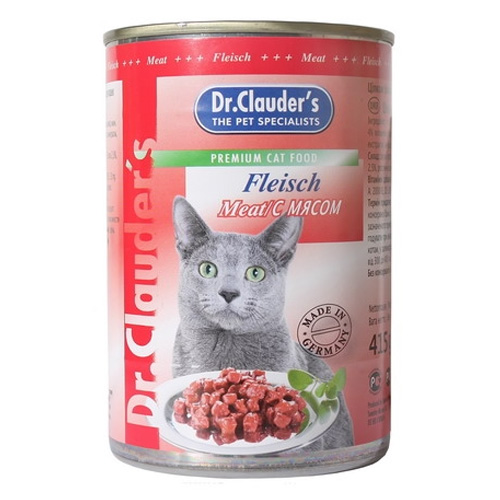 Dr. Clauder`s консервы для кошек с мясом