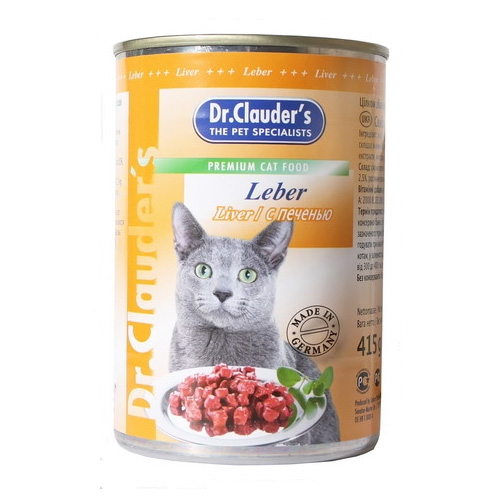 Dr. Clauder`s консервы для кошек с печенью