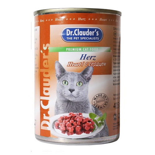 Dr. Clauder`s консервы для кошек с сердцем