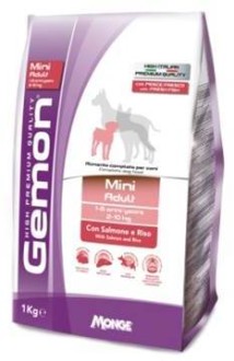 Gemon Dog Mini корм для взрослых собак мелких пород лосось с рисом