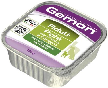 Gemon Dog консервы для собак паштет курица с кроликом 300г