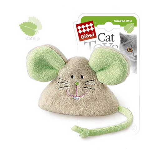GiGwi игрушка для кошек мышка с кошачьей мятой