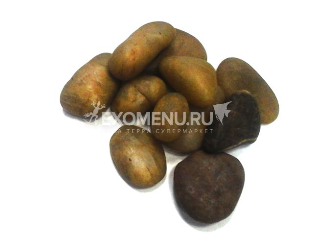 Галька полированная ЖЕЛТАЯ,40-70мм,1кг