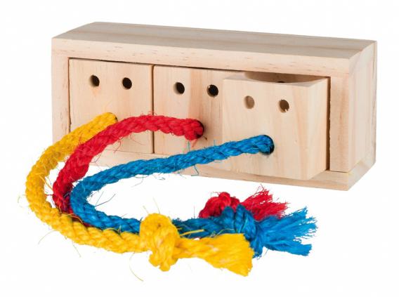 Игрушка для лакомств Куб, дерево