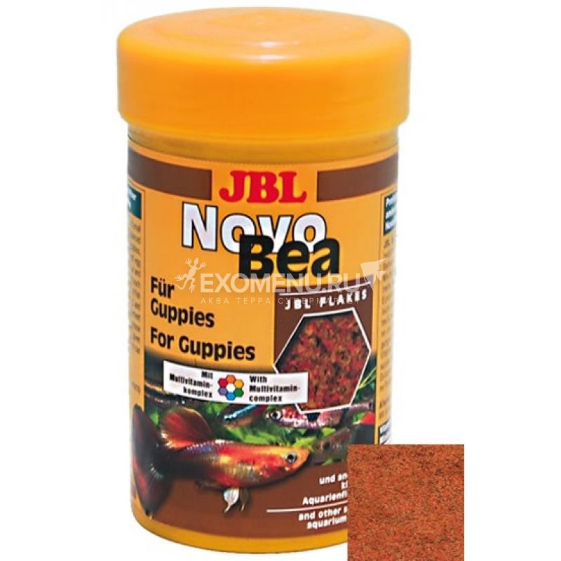 JBL NovoBea - Корм для гуппи и других маленьких аквариумных рыб, 100 мл. (30 г.)