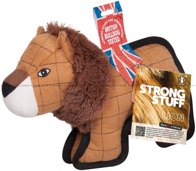 Karlie Strong Stuff игрушка для собак лев