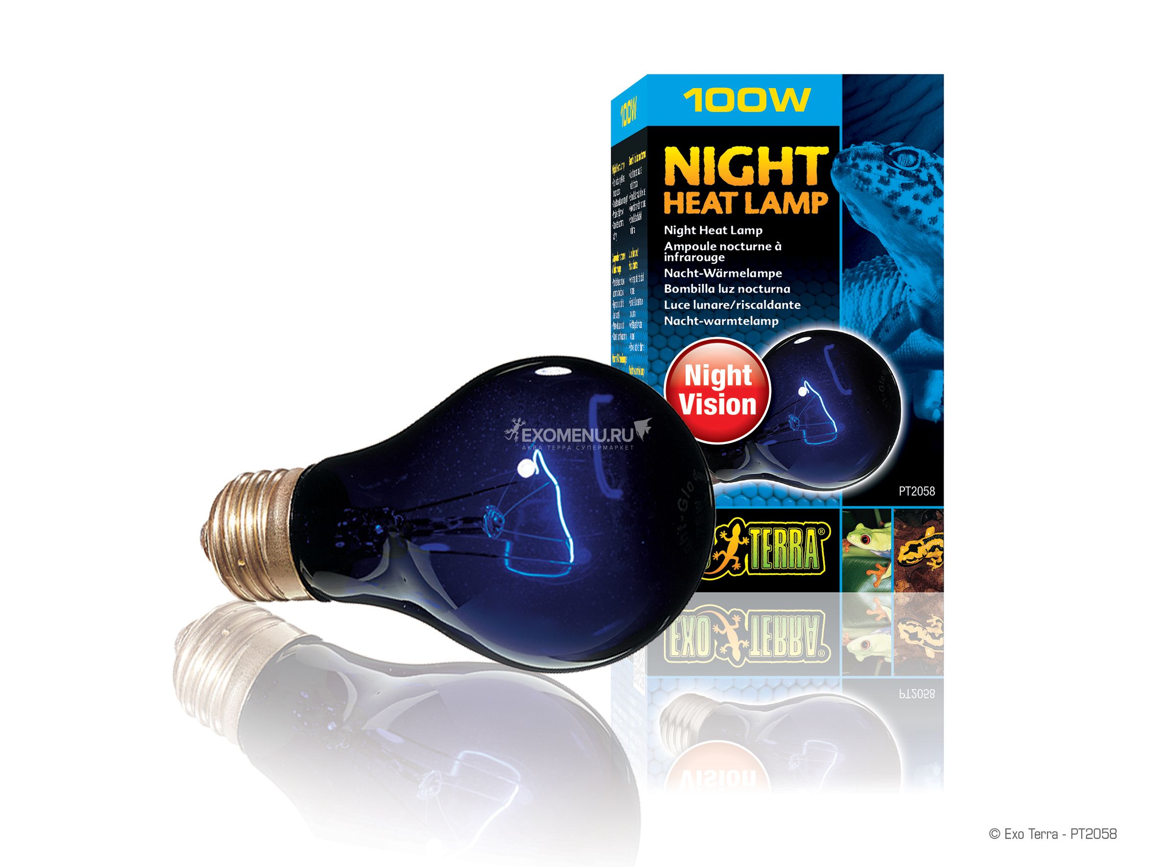 Лампа лунного света Night Glo A19 100 Вт