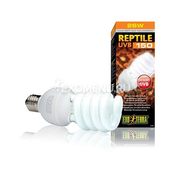 Лампа для пустынного террариума Repti Glo 10.0 Compact, Т10/26 Вт