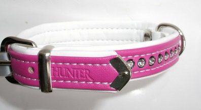 Hunter Smart ошейник для собак Modern Art кожзам ярко-розовый, фото №2 Hunter Smart ошейник для собак Modern Art кожзам ярко-розовый, фото №2