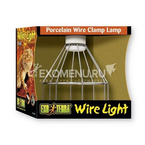 Светильник на зажиме с фарфоровым патроном Wire Light малый до 150 Вт