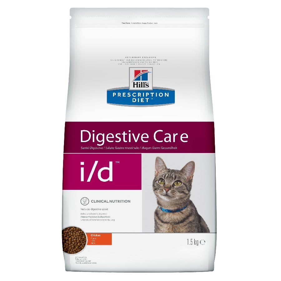 Hill's Prescription Diet i/d Digestive Care сухой диетический, для кошек при расстройствах пищеварения, ЖКТ, с курицей