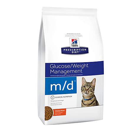 Корм Hill's Prescription Diet m/d Diabetes сухой диетический, для кошек при сахарном диабете, с курицей