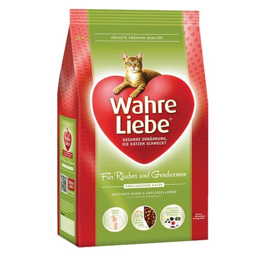 Wahre Liebe Freilaufende сухой корм для активных кошек