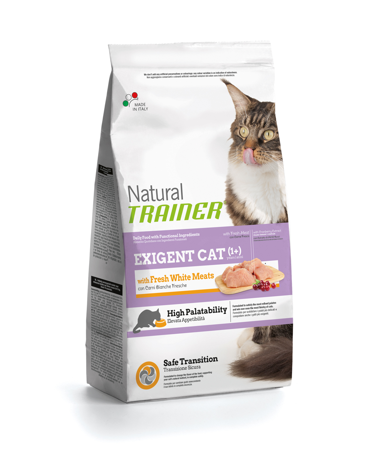 Trainer Natural Exigent Cat со свежим белым мясом