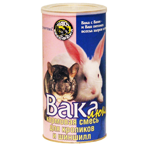 ВАКА Люкс корм для шиншилл и кроликов