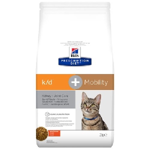 Корм Hill's Prescription Diet k/d Mobility Kidney, Joint Care сухой диетический, для кошек для поддержания здоровья почек и суставов