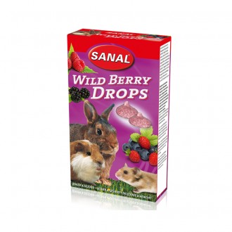 Sanal Wild Berry Drops лакомство для грызунов лесные ягоды 45 г