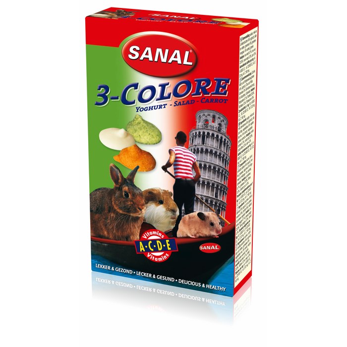 Sanal 3-Color Drops лакомство для грызунов 45 г