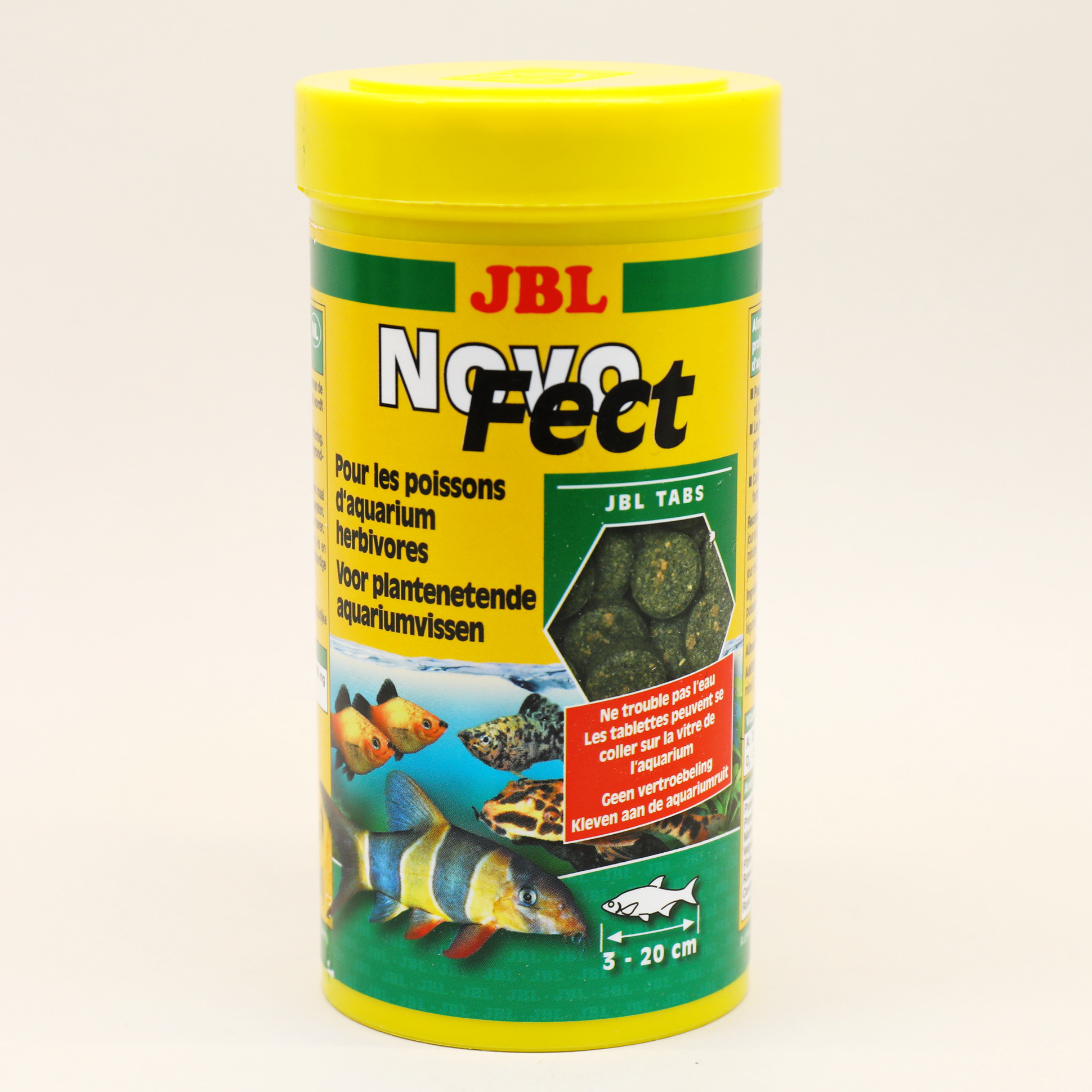 JBL NovoFect - Корм в форме таблеток для растительноядных рыб, 250 мл. (400 шт.)