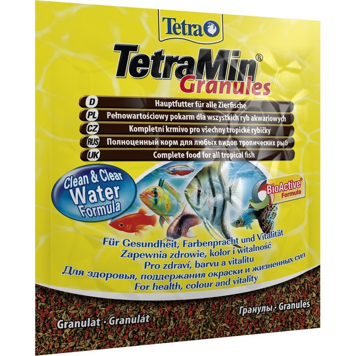 Корм для всех видов рыб (пакет) Tetra Min Granules 15g