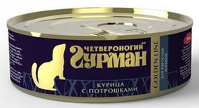 Четвероногий Гурман Golden консервы для взрослых хорьков 100гр