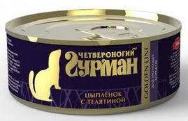 Четвероногий Гурман Golden консервы для стерилиз.хорьков 100гр