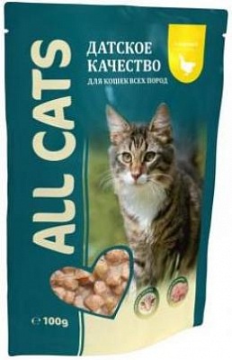 Паучи с курицей для кошек