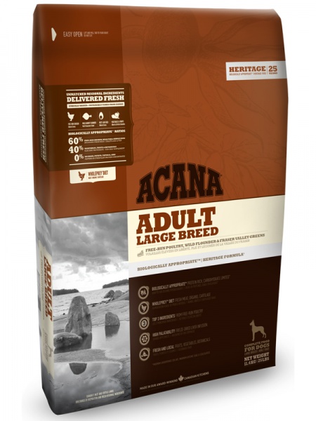 Acana HERITAGE Large Breed корм для собак крупных пород