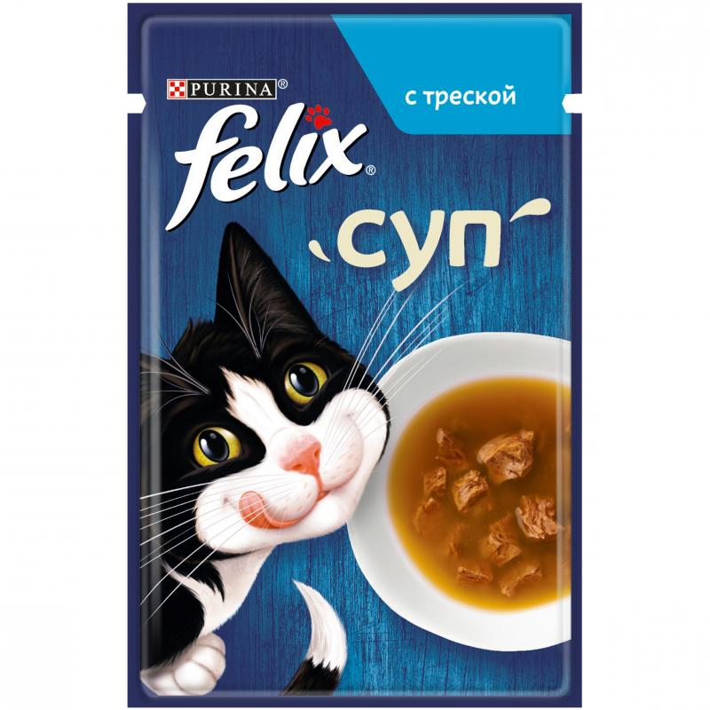 Felix суп для кошек, с треской, Soup Cod