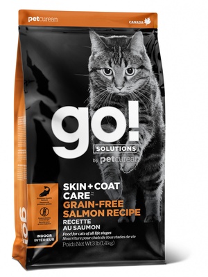 GO! беззерновой для котят и кошек, с лососем, GO! SKIN + COAT