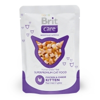 Brit Brit Care Cat Chicken & Cheese Kitten Pouch консервы в пауче для котят (с курицей)