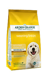 Корм Arden Grange для щенков, беременных и кормящих сук с курицей, Weaning/Puppy