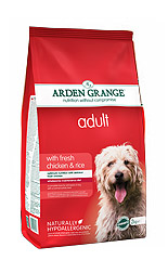 Корм Arden Grange корм для взрослых собак с курицей и рисом, Adult Dog Chicken & Rice