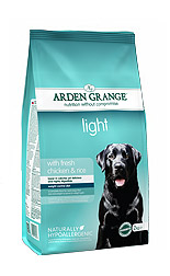 Корм Arden Grange диетический корм для взрослых собак, Adult Dog Light