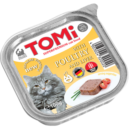 ToMi Консервы для кошек (с телятиной и птицей)