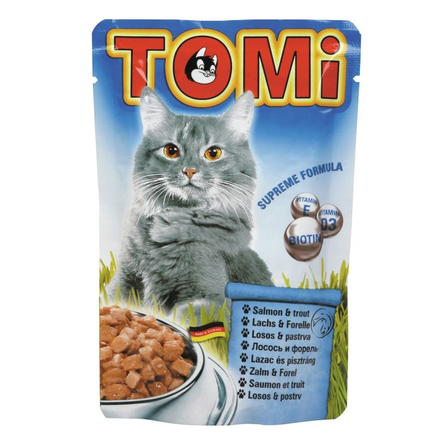 ToMi Консервы для кошек (с лососем и форелью)