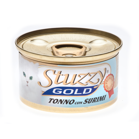 Stuzzy Gold консервы для кошек (кусочки тунца с крабовыми палочками в собственном соку)
