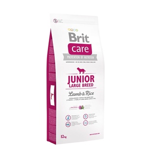 Корм Brit care для щенков крупных пород от 25 кг с ягненком и рисом, Junior Large Breed Lamb&Rice