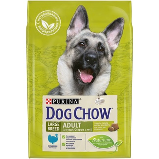 Корм Dog Chow для взрослых собак крупных пород, с индейкой, Adult Large Breed
