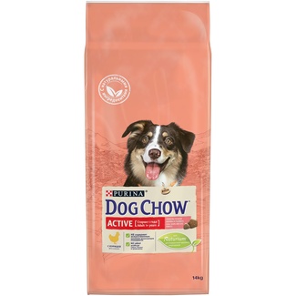 Корм Dog Chow для взрослых активных собак, с курицей