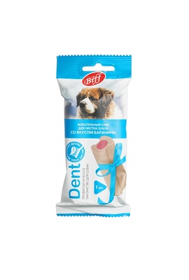 Жевательный снек для собак DENT со вкусом баранины для крупных пород, 1 шт.