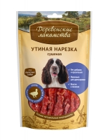 Деревенские Лакомства «Сушеная утиная нарезка» лакомство для собак