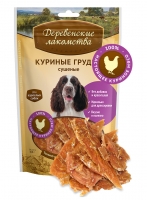 Деревенские Лакомства «Куриные грудки сушеные» для собак