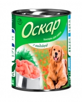 Оскар консервированные кусочки индейки для собак